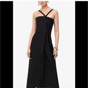 Zara limited edition corset wool blend dress